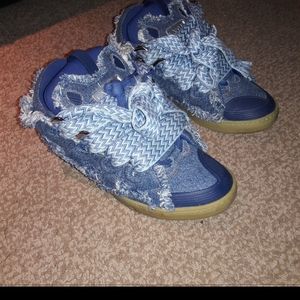 LANVIN CURB SNEAKERS IN DENIM